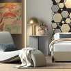 Двуспальная кровать Vasarely high bed / art.20-0793,20-0794 — фотография 3