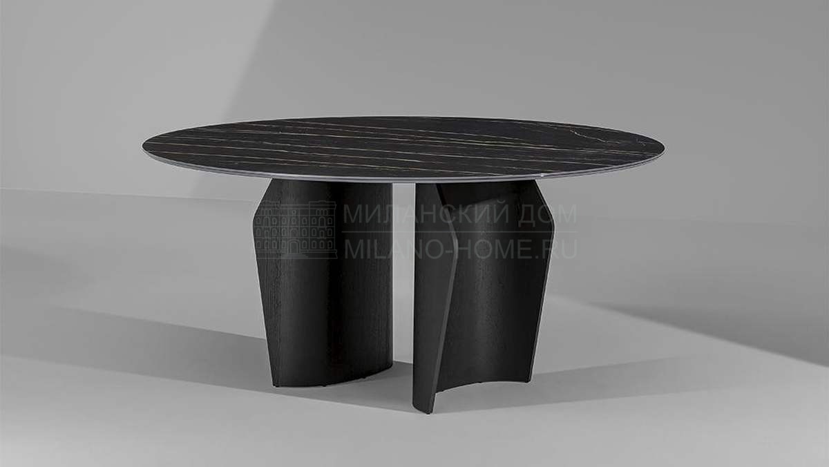 Обеденный стол Flame round table из Италии фабрики BONALDO