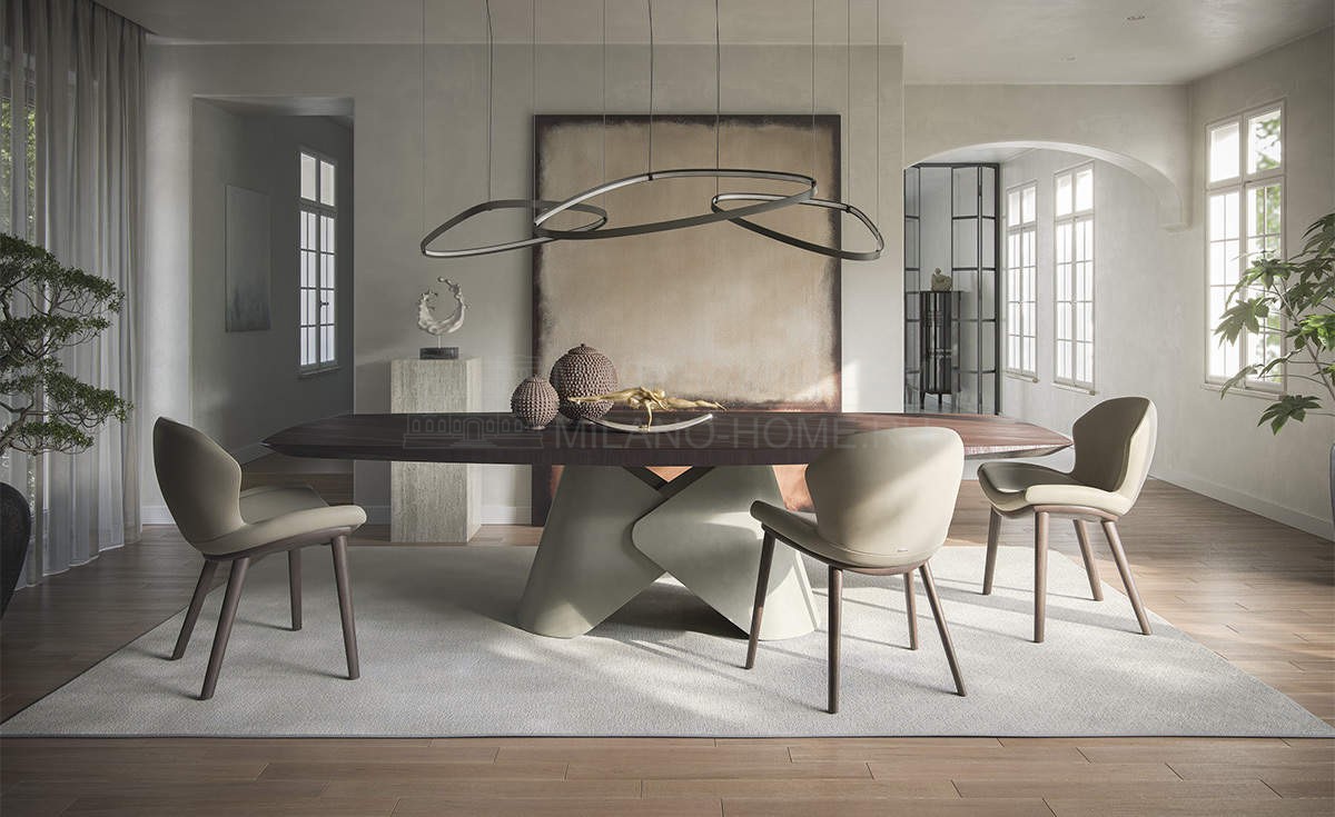 Обеденный стол Scott wood dining table из Италии фабрики CATTELAN ITALIA