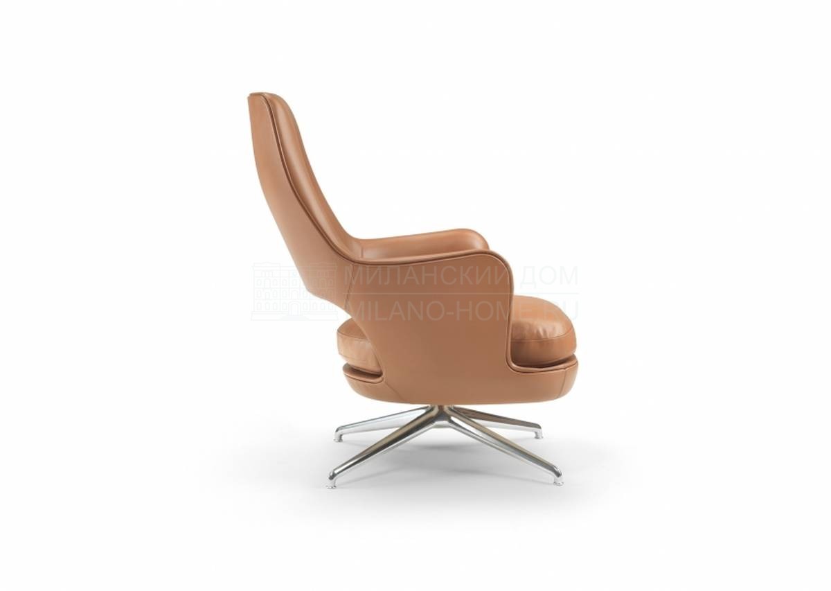 Кожаное кресло Eliseo armchair из Италии фабрики FLEXFORM