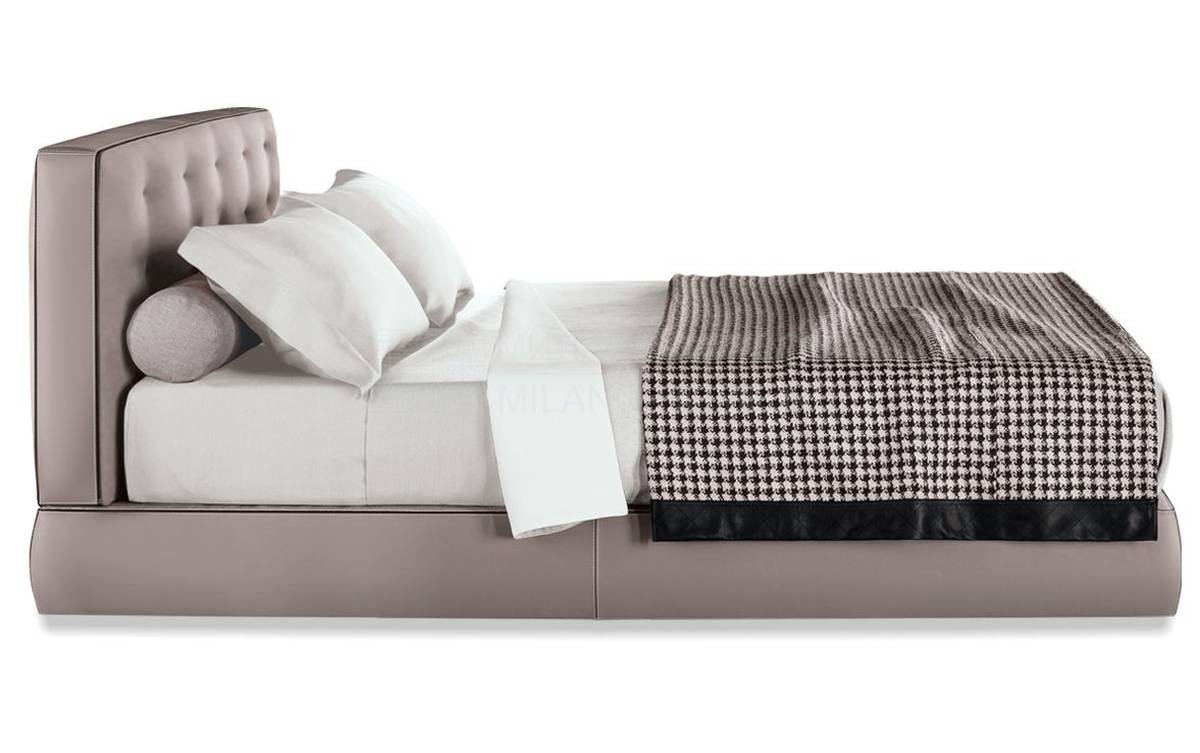 Кровать с мягким изголовьем Bedford Bed из Италии фабрики MINOTTI