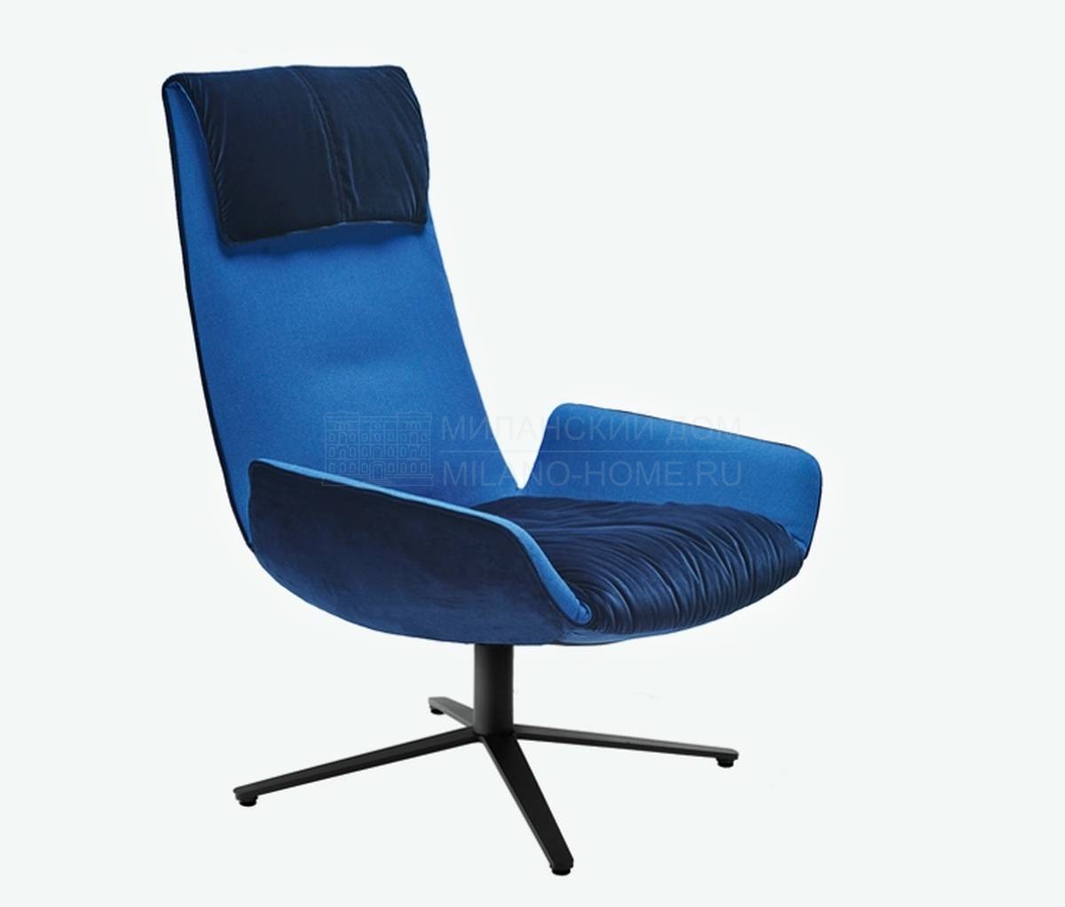 Лаунж кресло Amelie armchair blue из Италии фабрики FREIFRAU