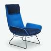 Лаунж кресло Amelie armchair blue — фотография 3