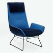 Лаунж кресло Amelie armchair blue — фотография 4