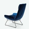 Лаунж кресло Amelie armchair blue — фотография 8