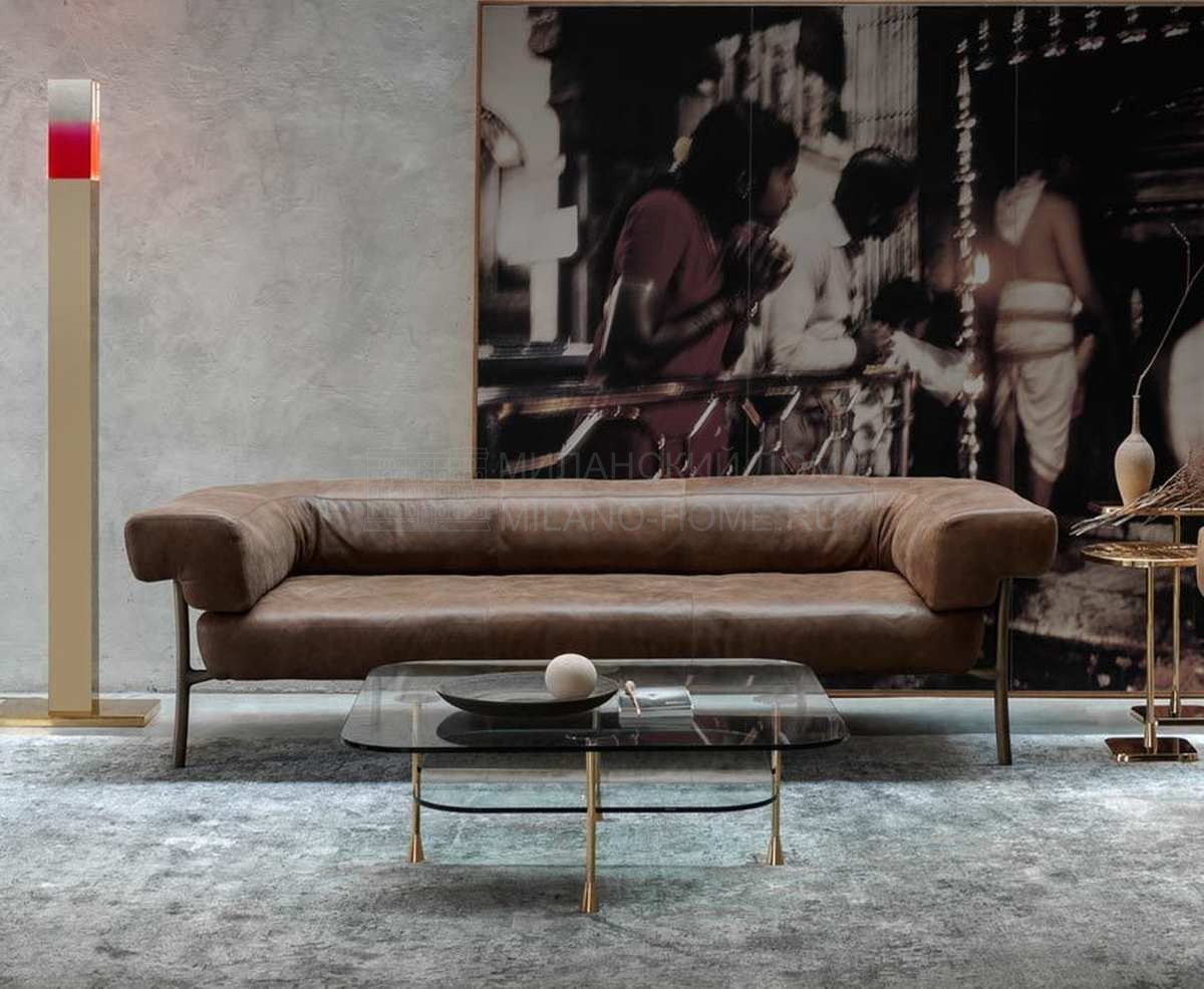 Прямой диван Katana sofa leather из Италии фабрики GHIDINI 1961