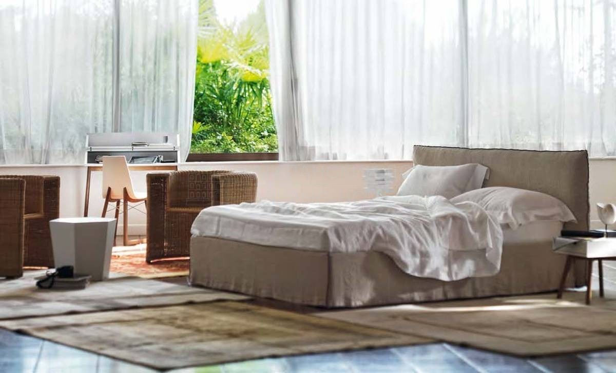 Кровать с мягким изголовьем Tahiti/bed из Италии фабрики ORIZZONTI