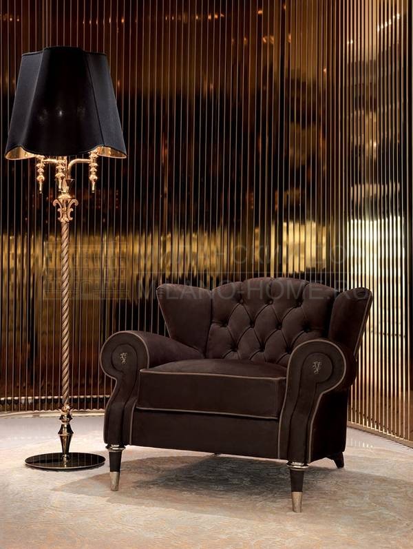 Каминное кресло Wallis black armchair из Италии фабрики IPE CAVALLI VISIONNAIRE