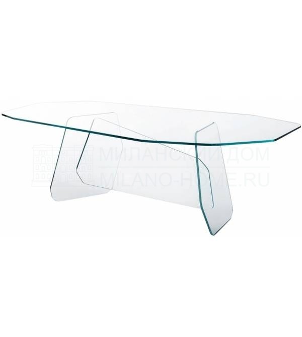 Обеденный стол Quake из Италии фабрики GLAS ITALIA
