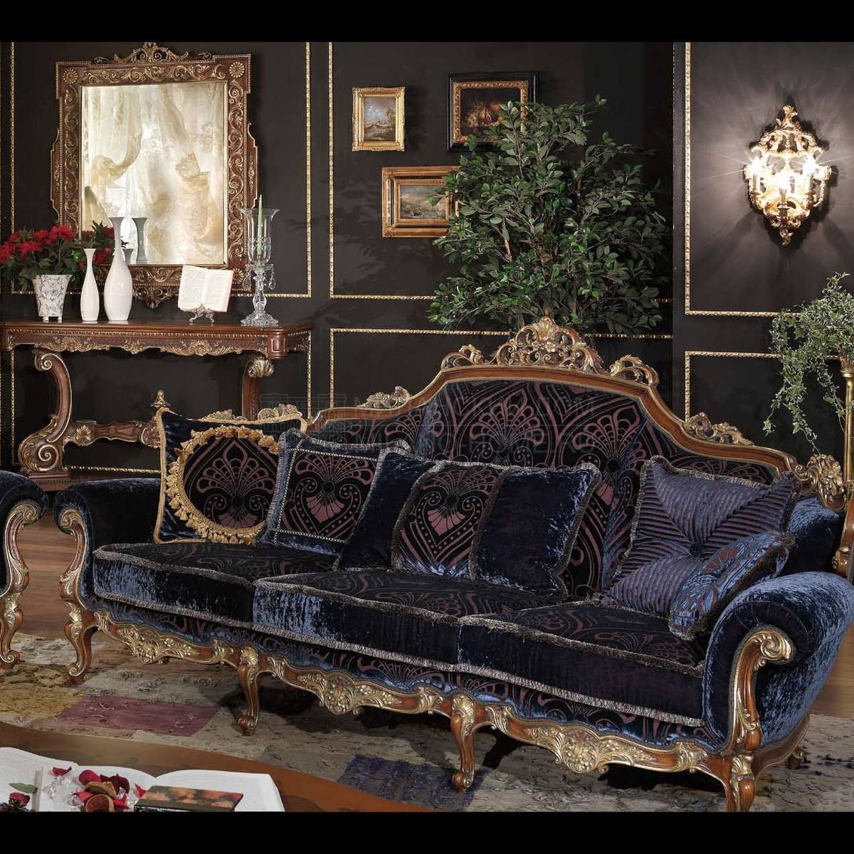 Прямой диван LC 5903 Calvino/sofa из Италии фабрики ASNAGHI INTERIORS