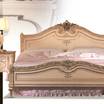Кровать с деревянным изголовьем Gioella/E5652