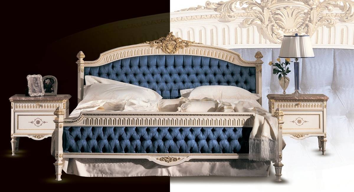 Кровать с мягким изголовьем Greta/E5612 из Италии фабрики OAK