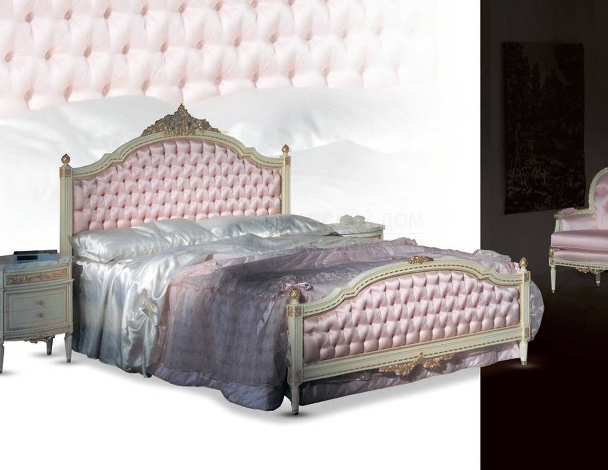 Кровать с мягким изголовьем Louise/1456 из Италии фабрики OAK