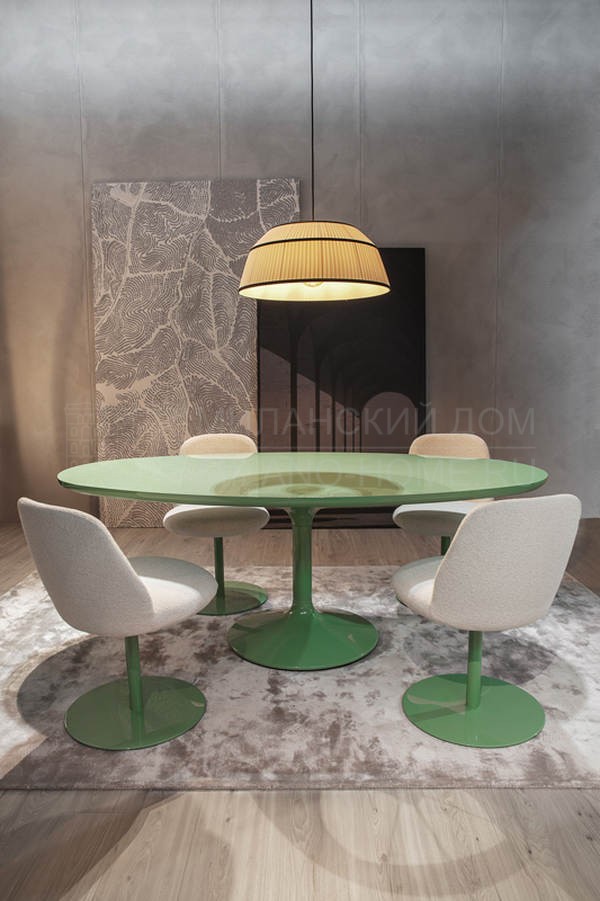 Обеденный стол 4150_Twist dining table round / art.4150001 из Италии фабрики VIBIEFFE