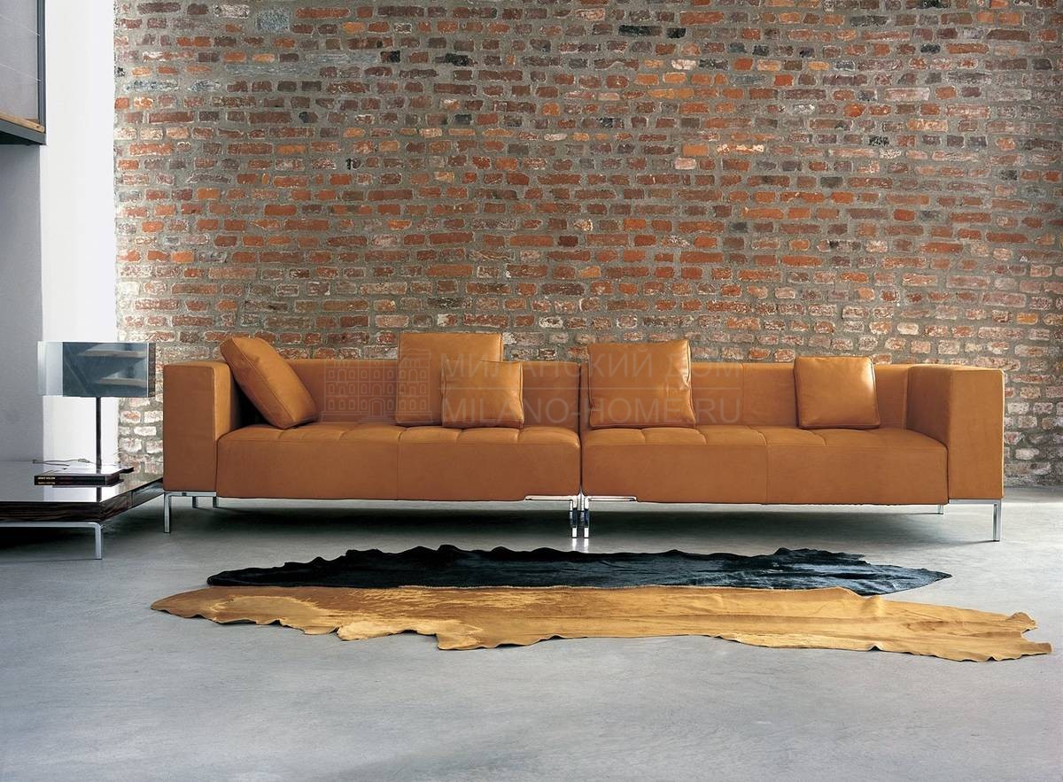 Угловой диван Alfa sofa leather из Италии фабрики ZANOTTA