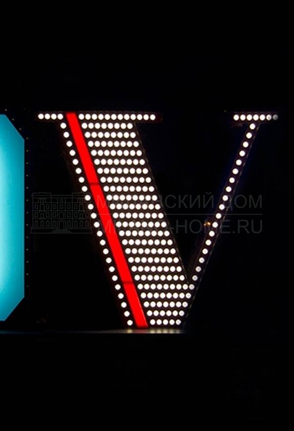 Торшер Neon Letter V из Португалии фабрики DELIGHTFULL