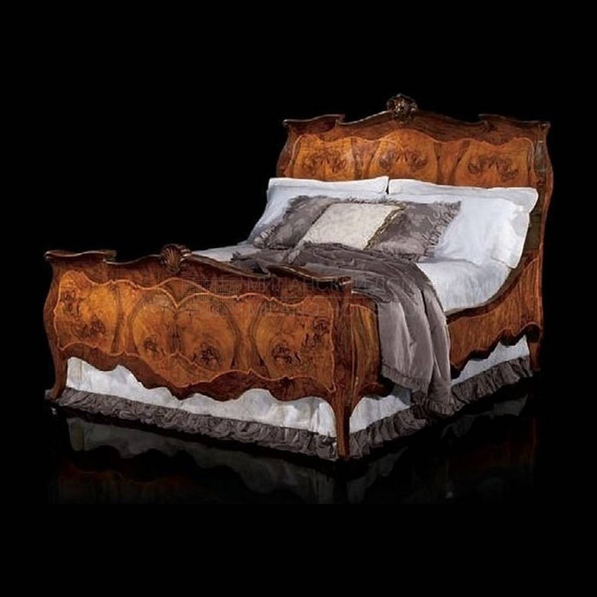 Кровать с деревянным изголовьем Memorie Italiane/H302 из Италии фабрики FRANCESCO MOLON