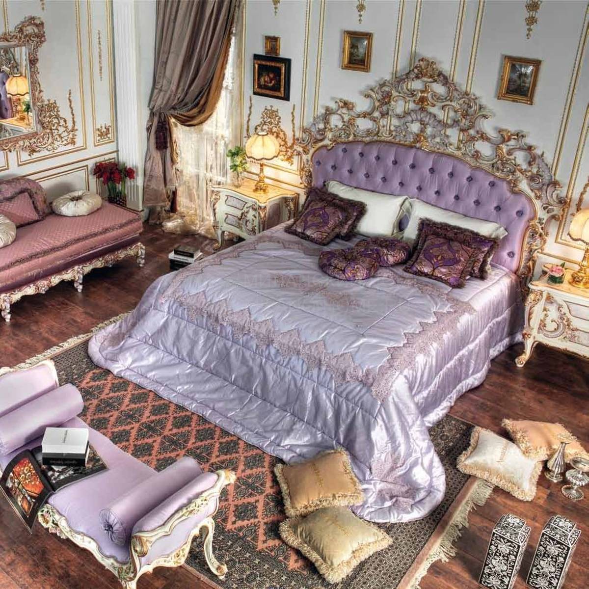 Двуспальная кровать GD 7101 Violetta/bed из Италии фабрики ASNAGHI INTERIORS