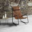 Кресло-качалка Flow armchair leather
