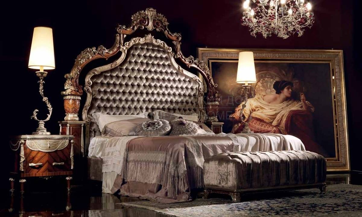 Кровать с мягким изголовьем Lace/LACD-302 из Италии фабрики JUMBO