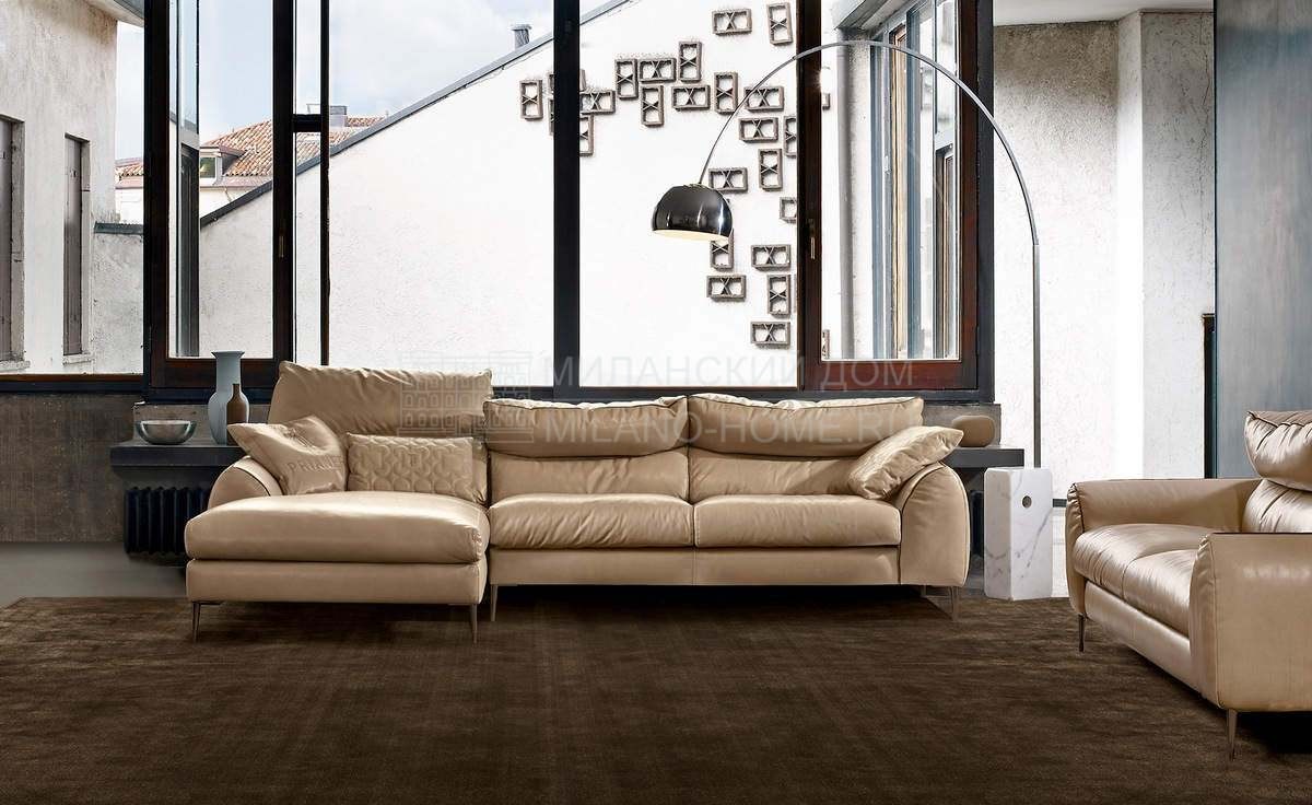 Кожаный диван Modi sofa corner из Италии фабрики PRIANERA