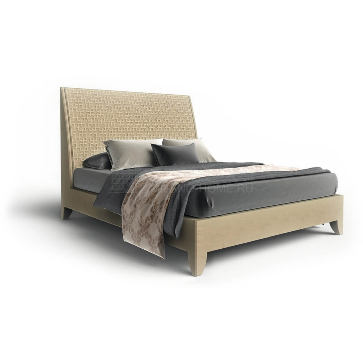 Двуспальная кровать Nolita quilt bed из Италии фабрики ASNAGHI / INEDITO