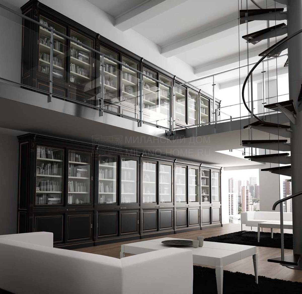Библиотека Escorial-2/bookcase из Испании фабрики LA EBANISTERIA