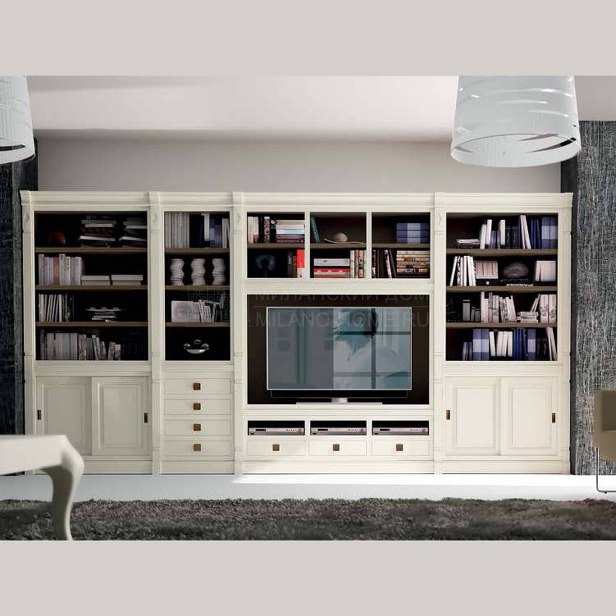 Мебель для ТВ Escorial / Blanco Porto из Испании фабрики LA EBANISTERIA