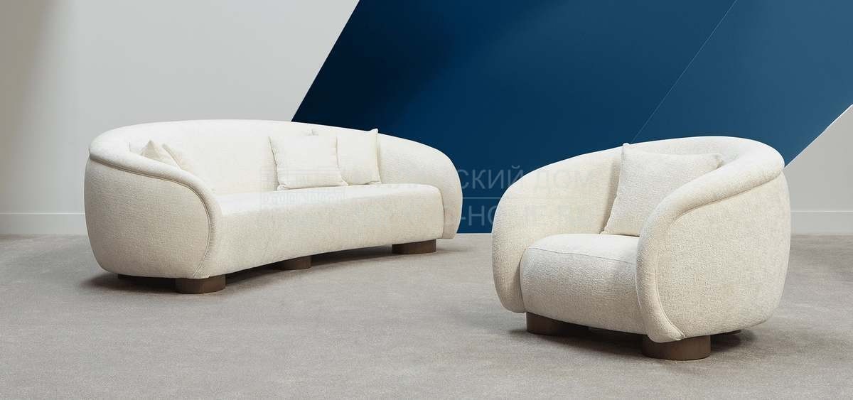 Полукруглый диван Oliver sofa из Бельгии фабрики HAMILTON CONTE