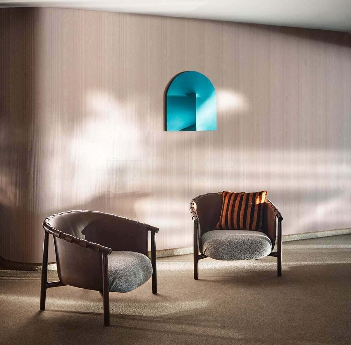 Круглое кресло Cleo armchair fendi из Италии фабрики FENDI Casa