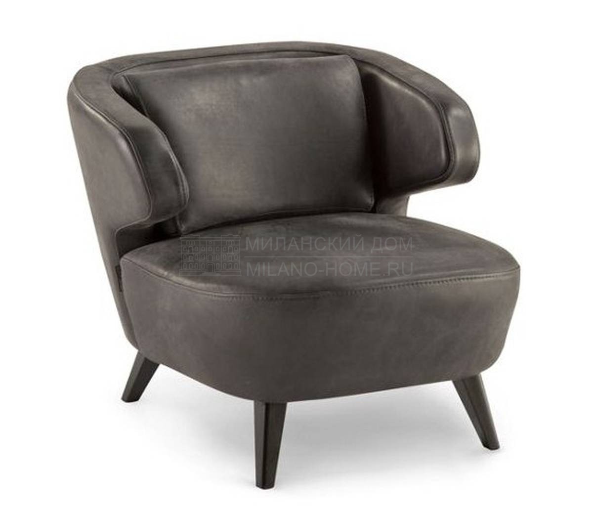Кожаное кресло Alcove armchair из Франции фабрики ROCHE BOBOIS