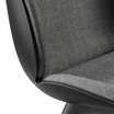 Стул Beetle dining chair front upholstered plastic base — фотография 5