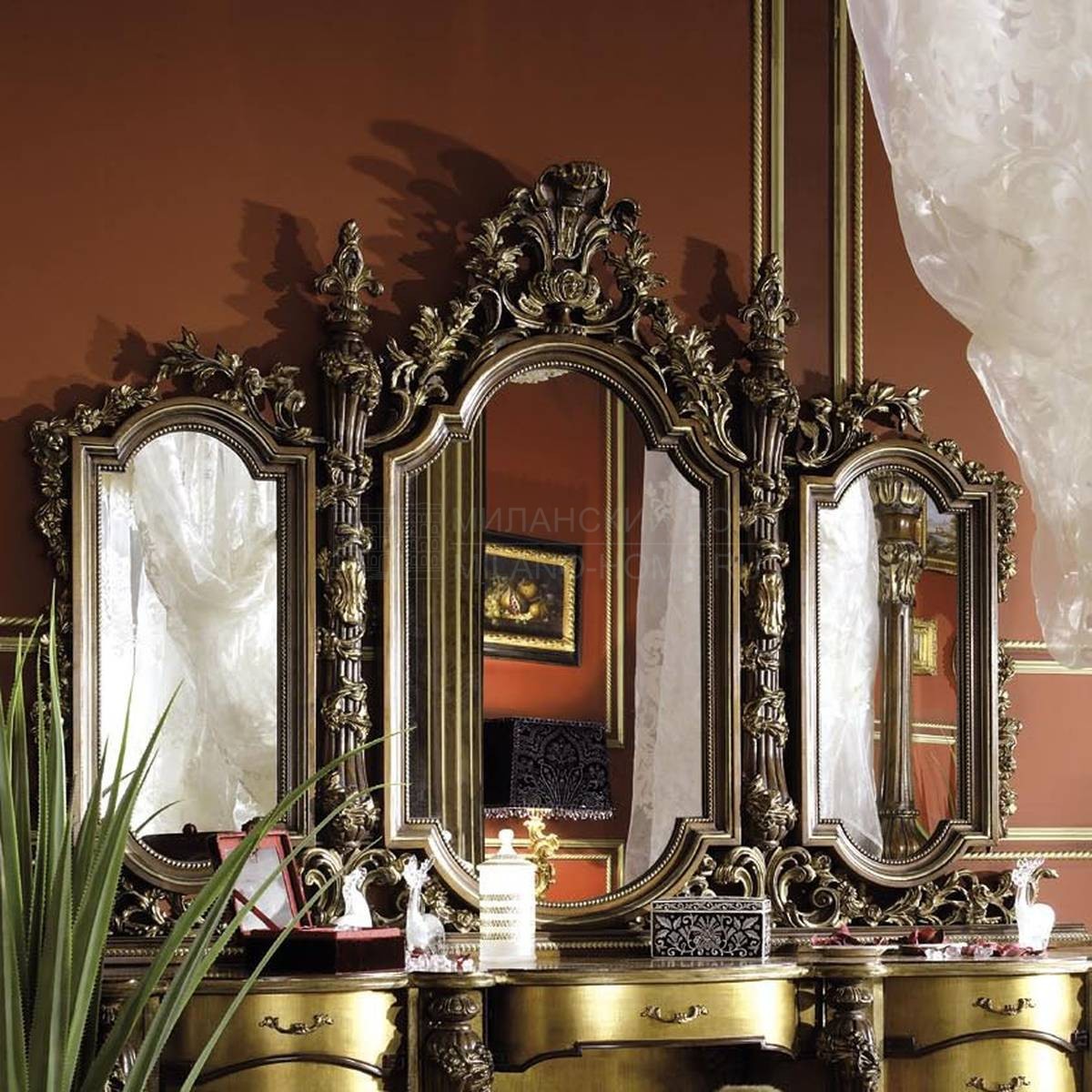 Зеркало настенное LC 1306 Klee/mirror из Италии фабрики ASNAGHI INTERIORS