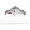 Кровать с комбинированным изголовьем Silver Flamingo bed