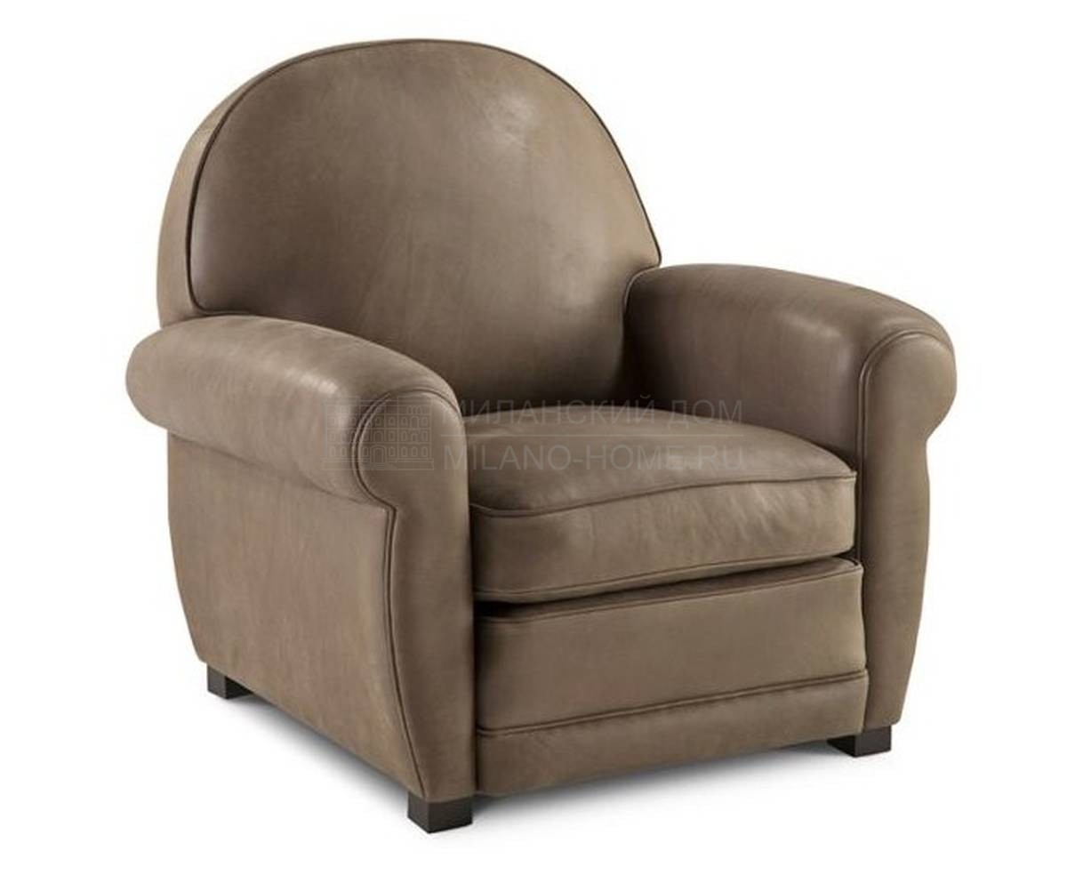 Кожаное кресло Byblos armchair из Франции фабрики ROCHE BOBOIS