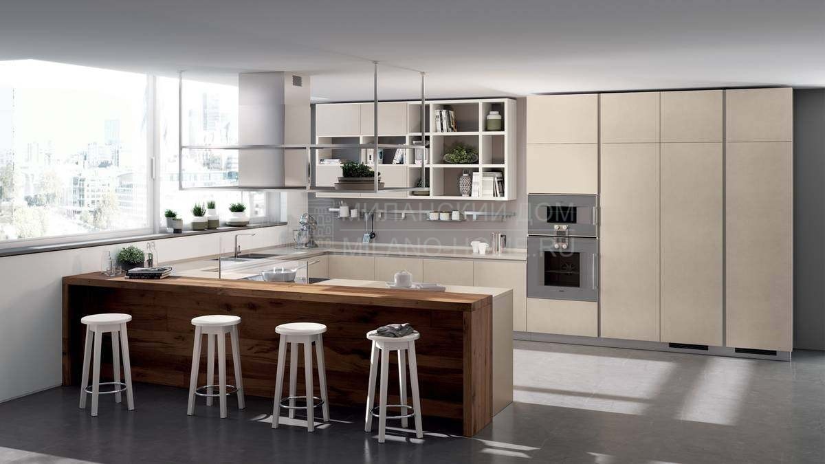 Кухня с островом LiberaMente Pale из Италии фабрики SCAVOLINI