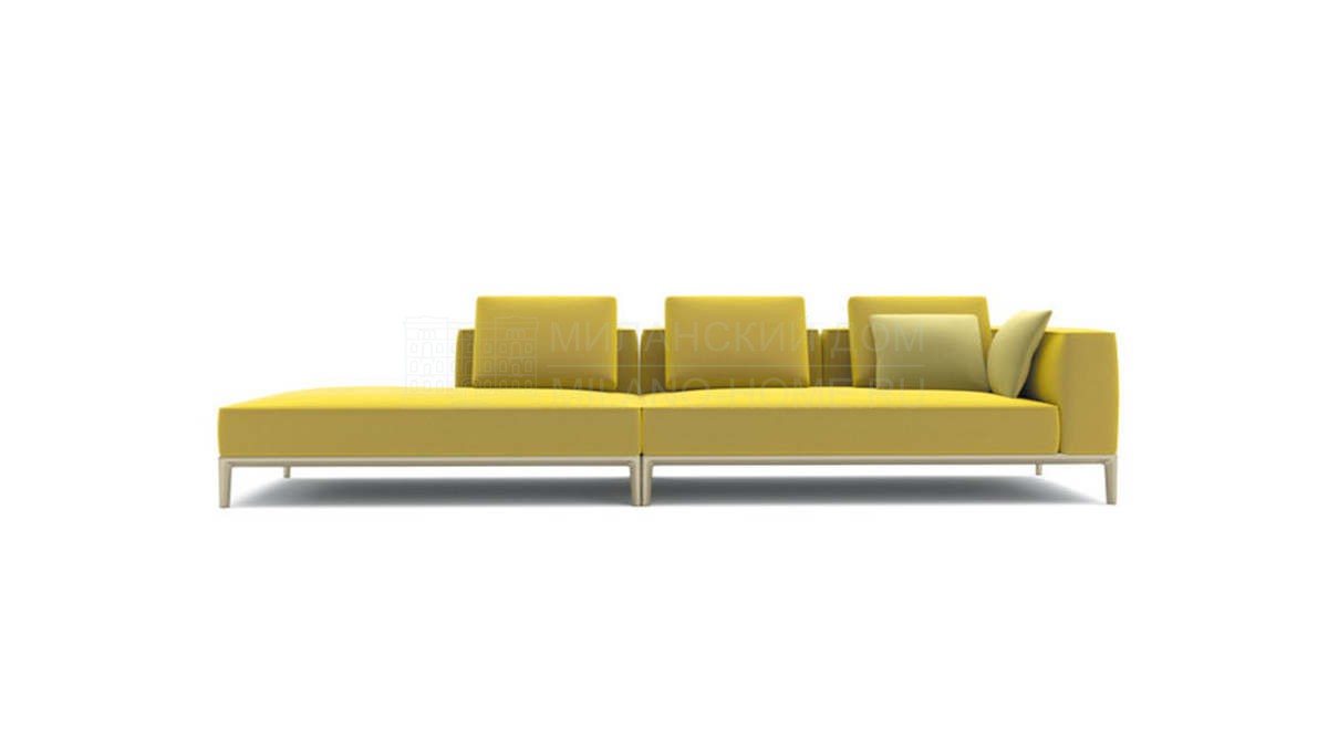 Прямой диван Milo sofa straight modular из Италии фабрики GHIDINI 1961