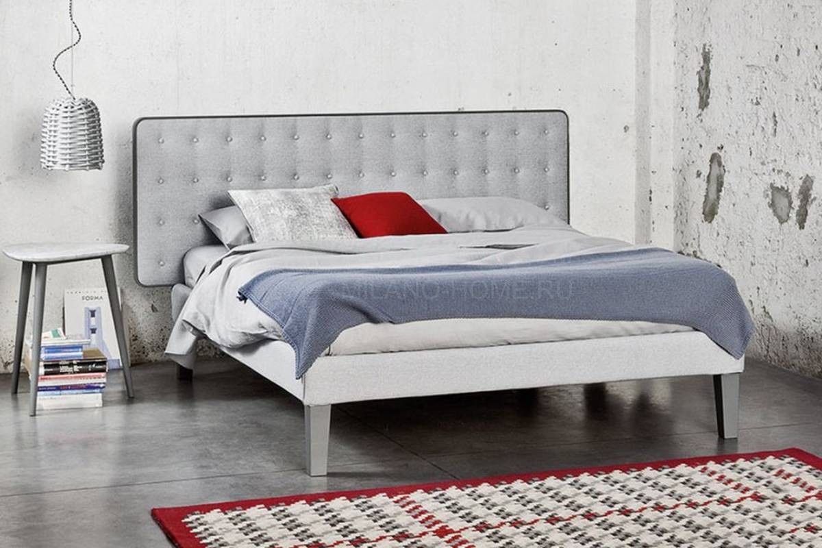 Кровать с комбинированным изголовьем Brick 79E 79G из Италии фабрики GERVASONI