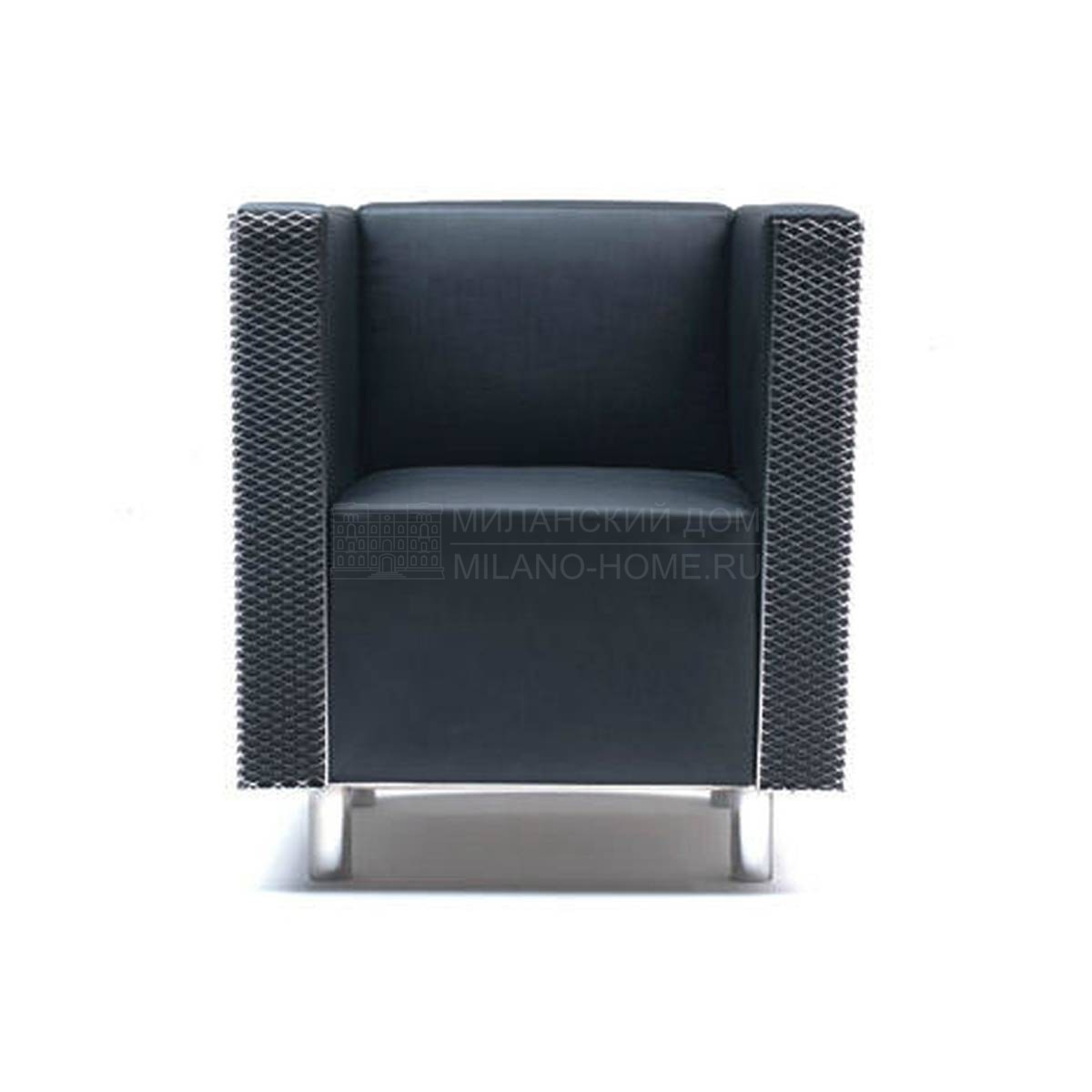 Кожаное кресло Bridgestone armchair  из Италии фабрики LIVING DIVANI