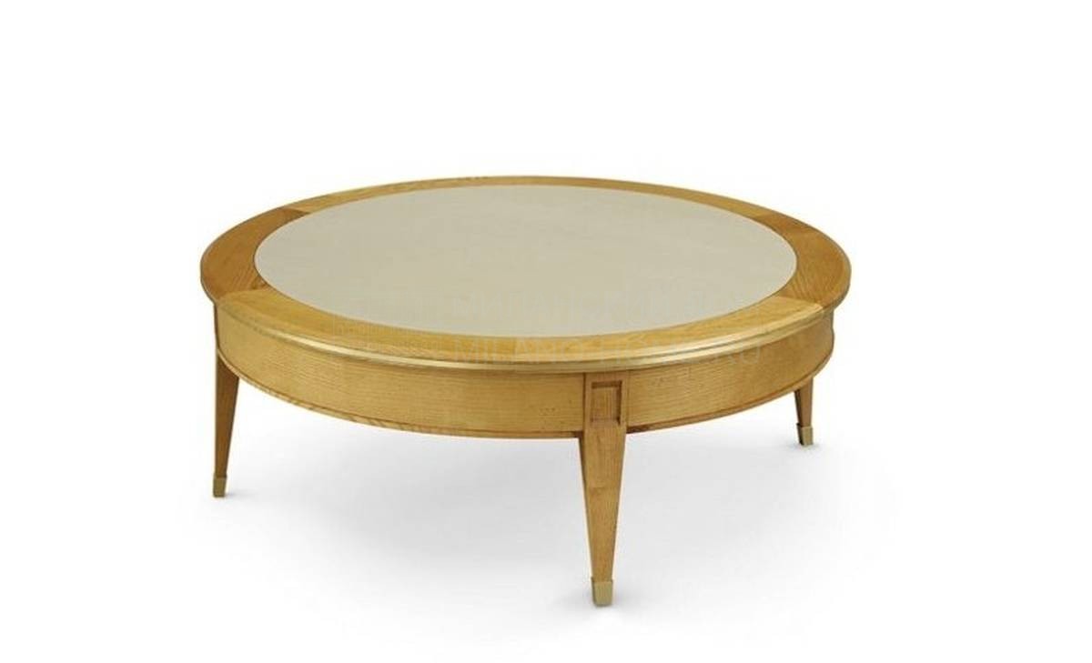 Стол из массива Coupole round coffee table из Франции фабрики ROCHE BOBOIS