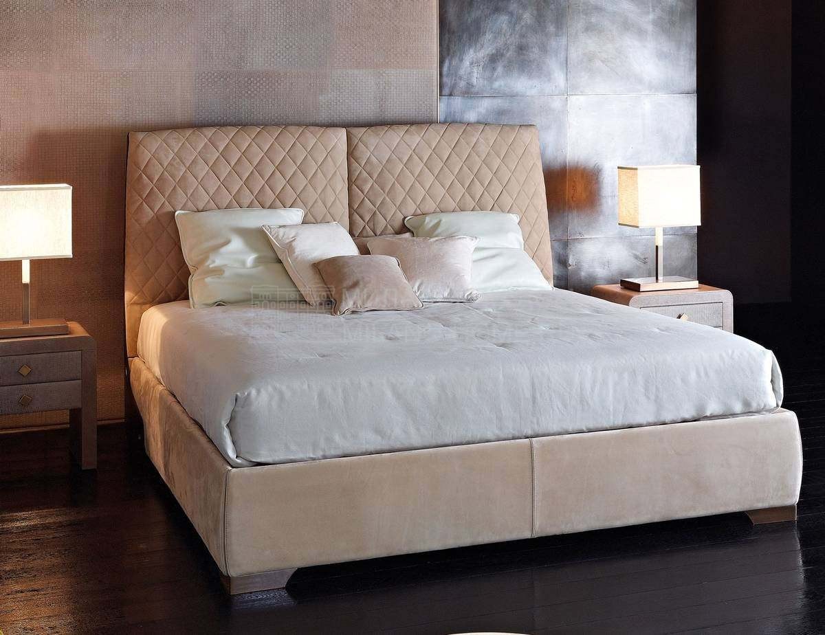 Кровать с мягким изголовьем Prestige bed из Италии фабрики RUGIANO