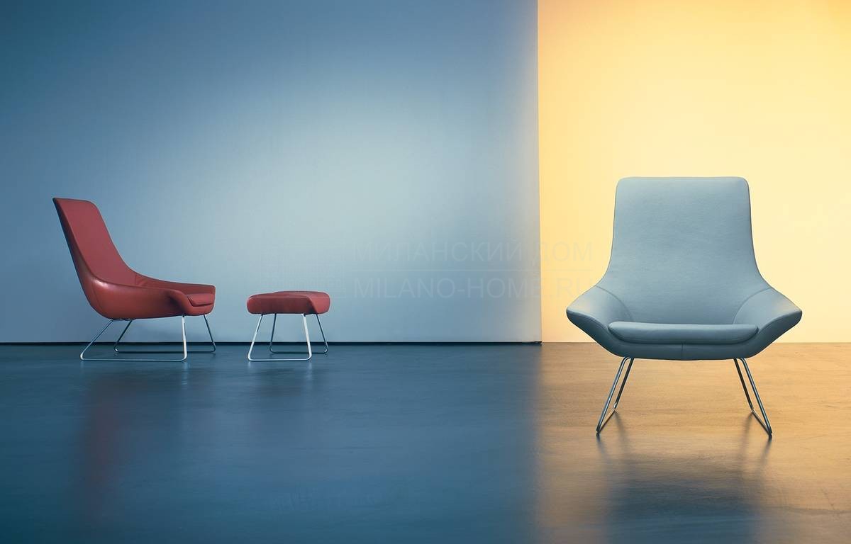 Кожаное кресло Flow/armchair из Германии фабрики WALTER KNOLL