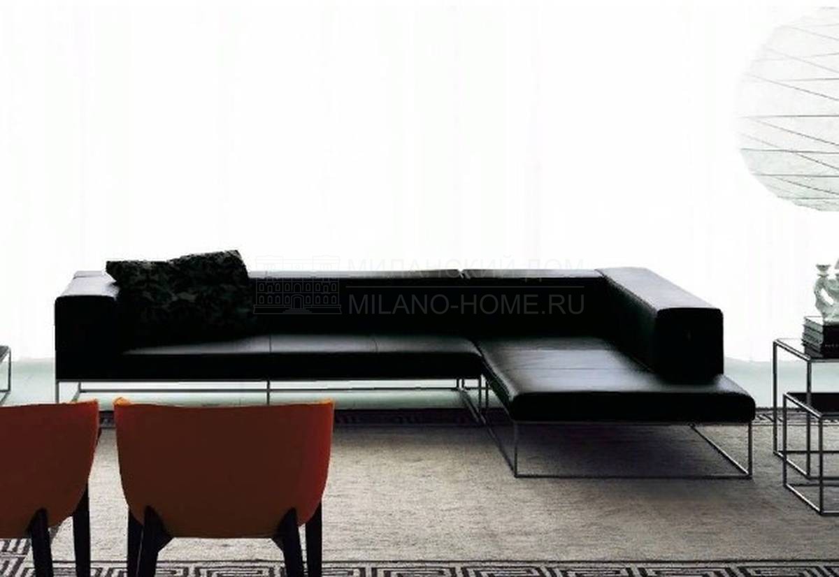 Угловой диван Ile divano leather из Италии фабрики LIVING DIVANI