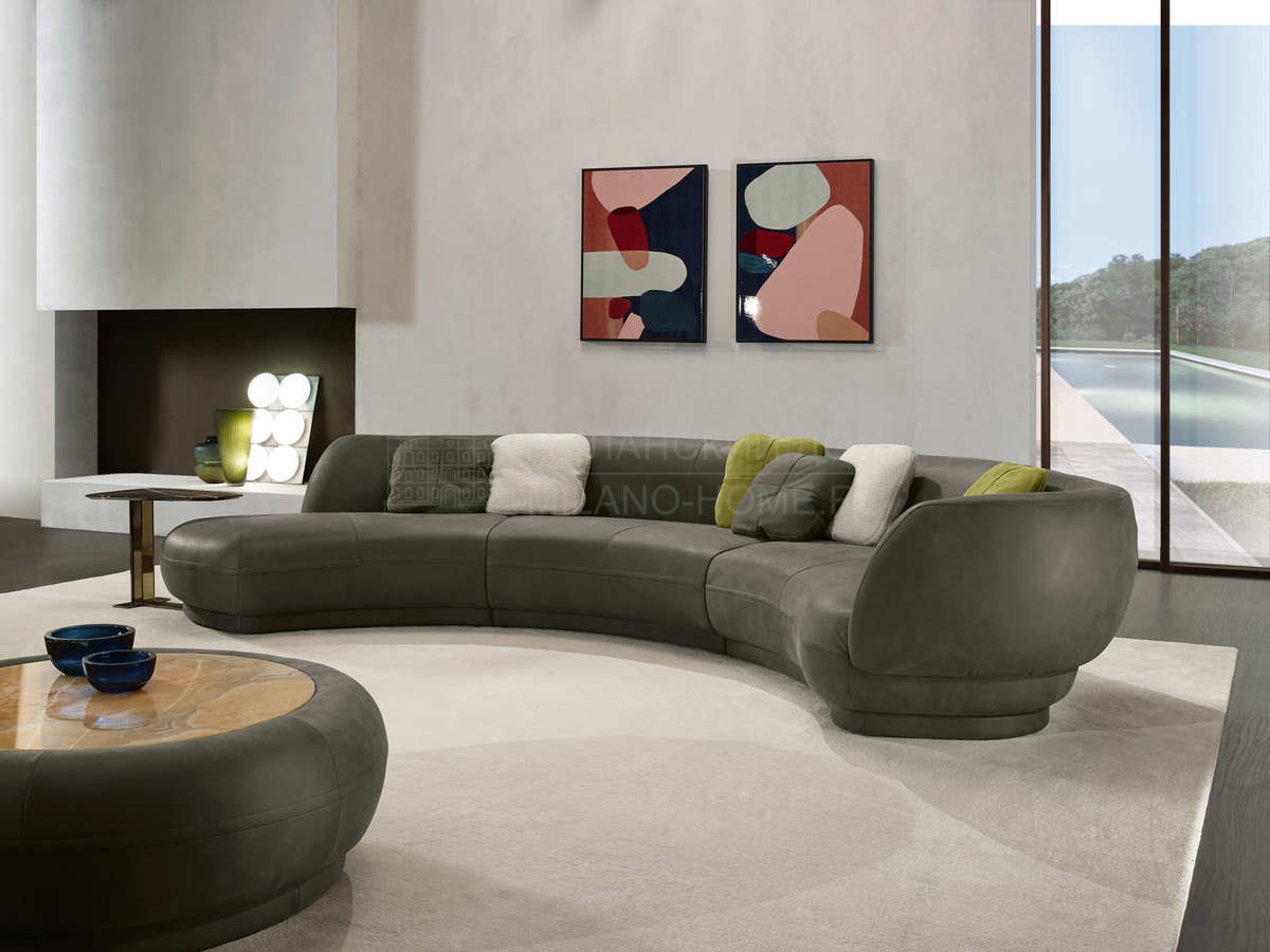 Полукруглый диван Bold sofa circle  из Италии фабрики PRIANERA
