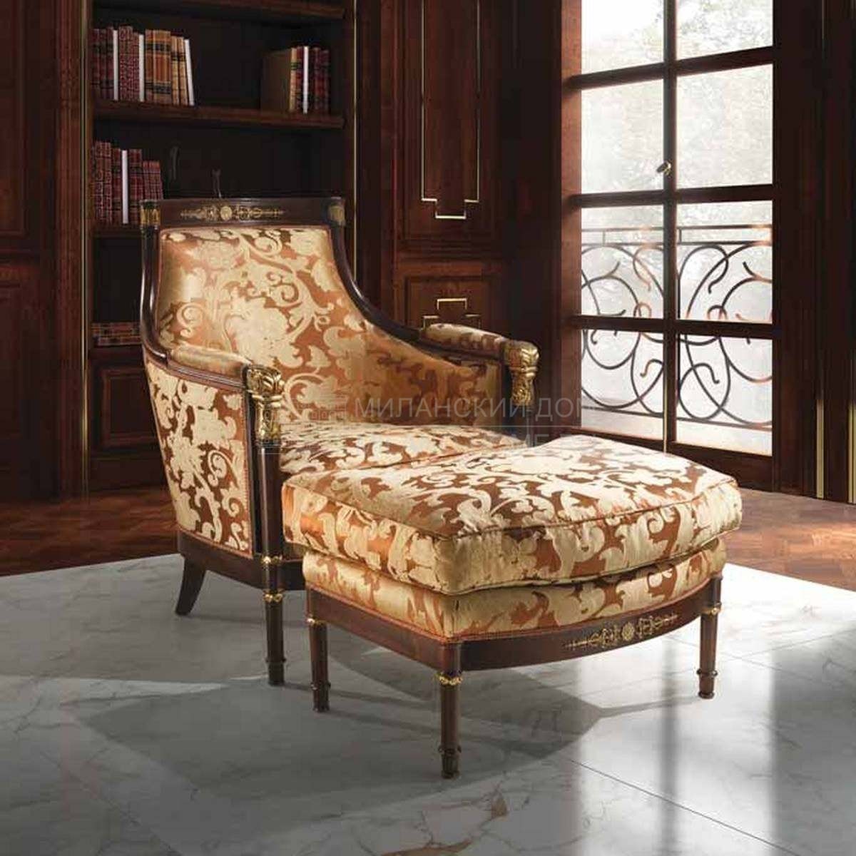 Кресло 8859-L/armchair из Италии фабрики ANGELO CAPPELLINI 