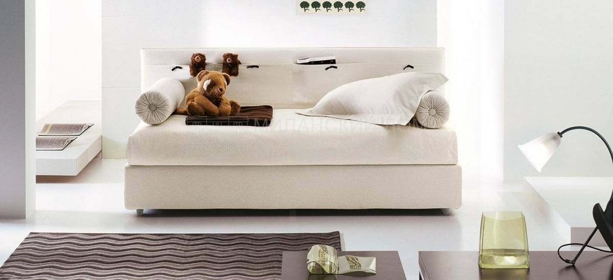 Кровать с мягким изголовьем Pongo singlebed из Италии фабрики BONALDO