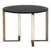 Круглый стол Black and gold round table
