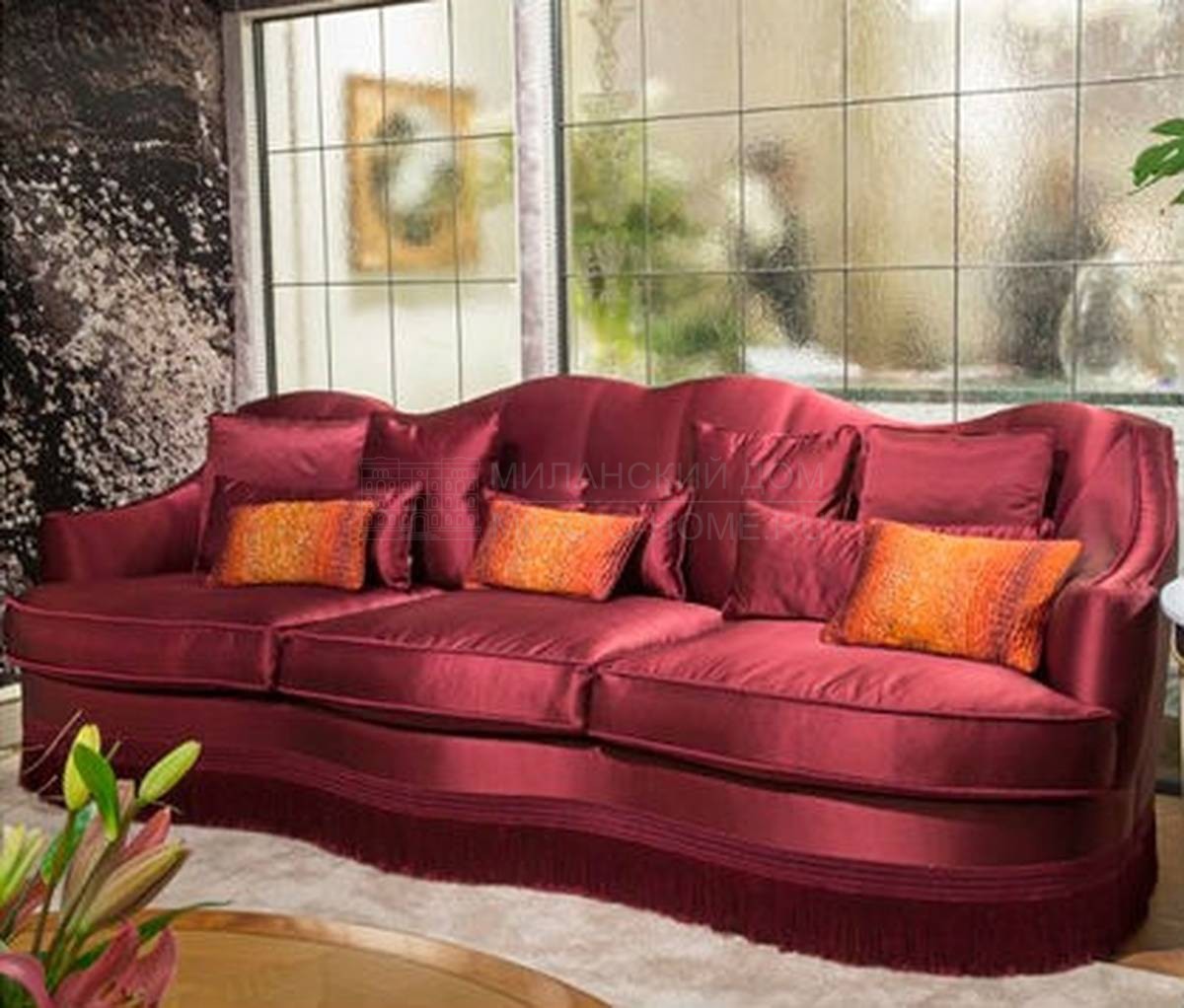 Прямой диван art.495D3 из Италии фабрики MEDEA