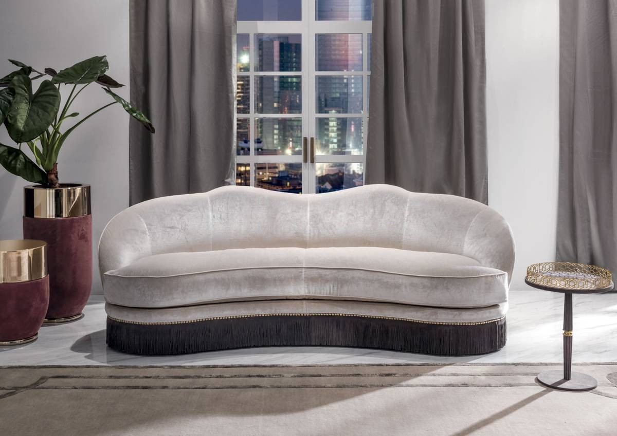 Прямой диван Daisy W 565 из Италии фабрики LONGHI