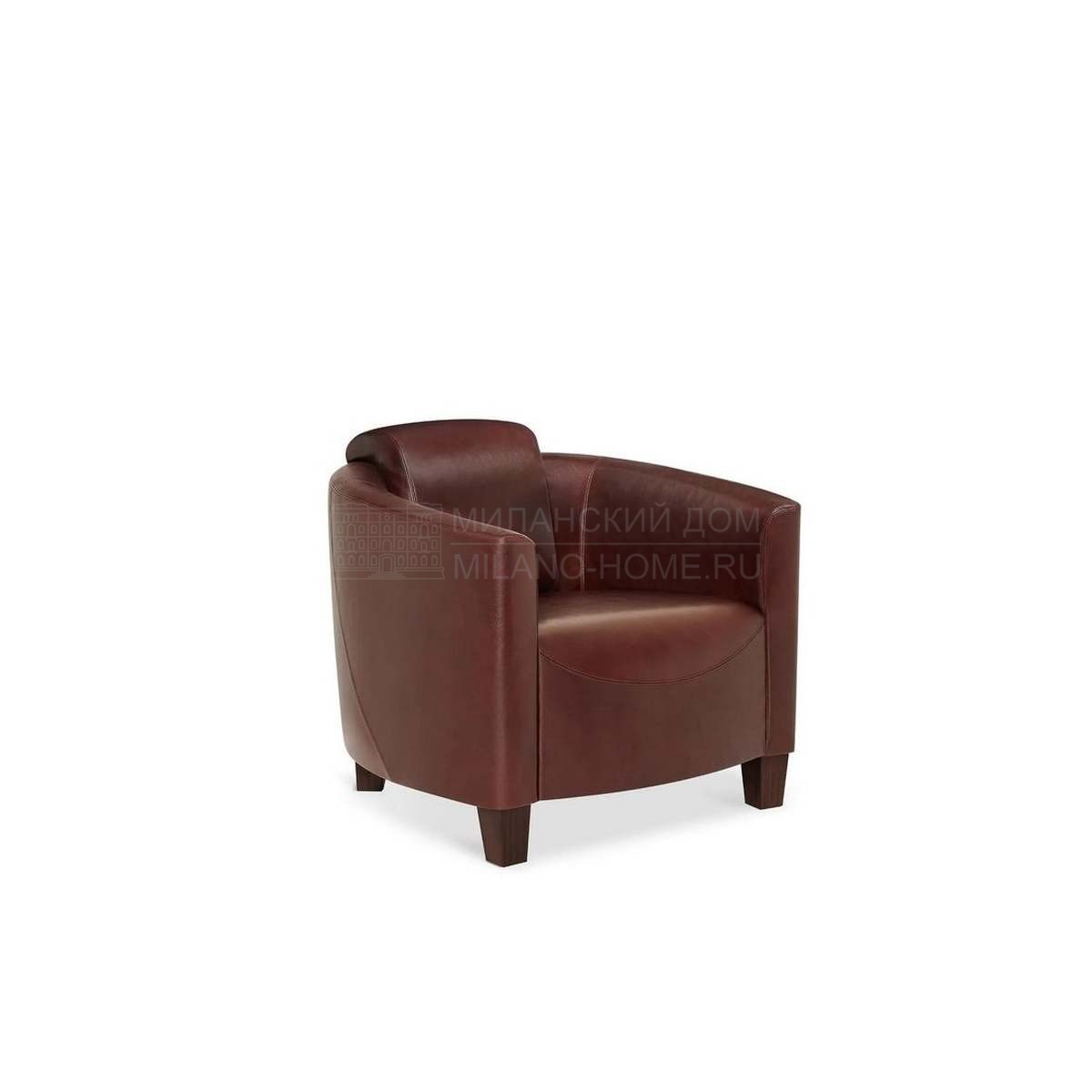 Кожаное кресло Pascal armchair leather из Италии фабрики ARMANI CASA